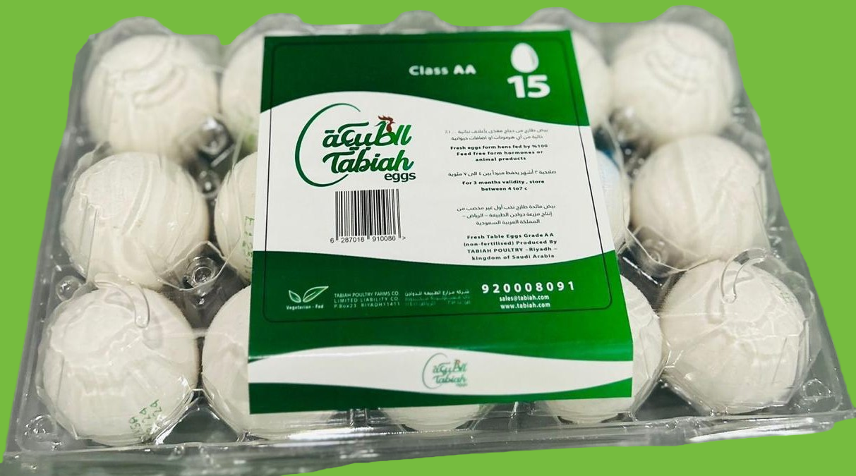 بيض الطبيعة الطازج بلاستيك 15 بيضة